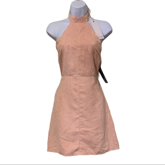 WYLDR by Revolve Infinity Halter Mini Dress Blush - Picture 4 of 14